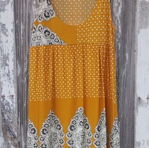Womens Glam dress yellow small